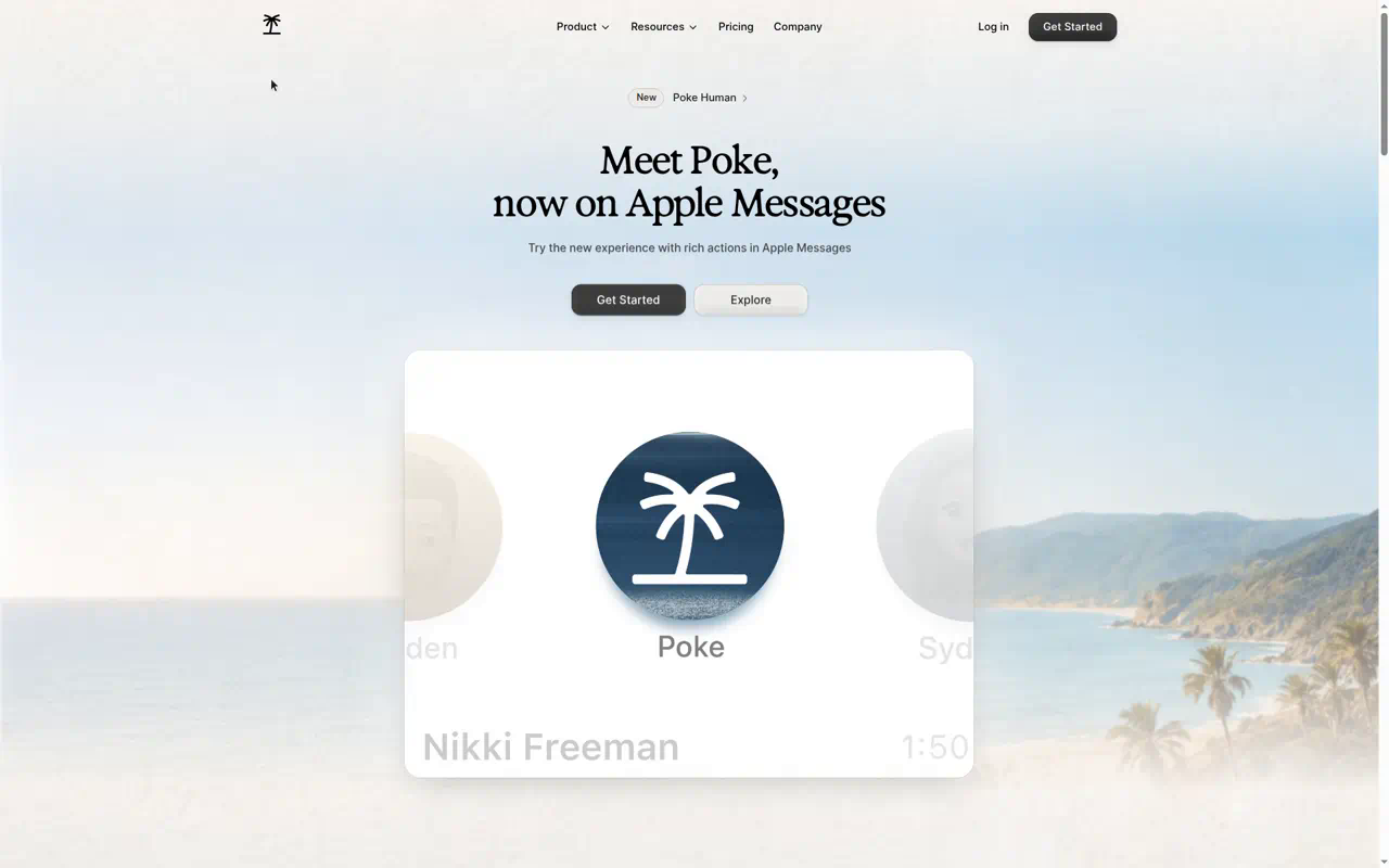 Poke on Apple Messages — the assistant that lives where your notifications already are
